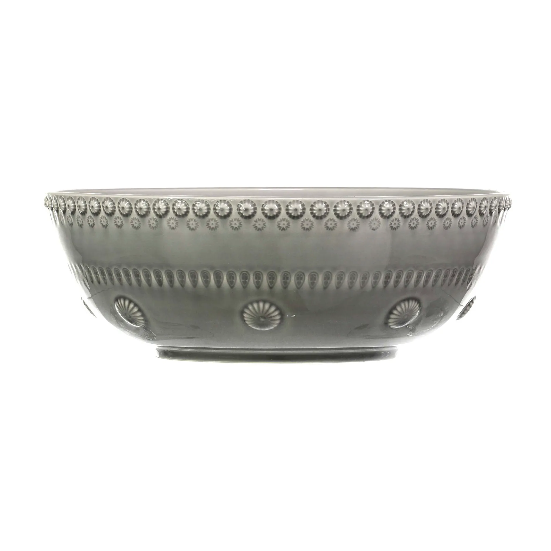 Daisy salladsskål Ø 23 cm, Soft grey PotteryJo