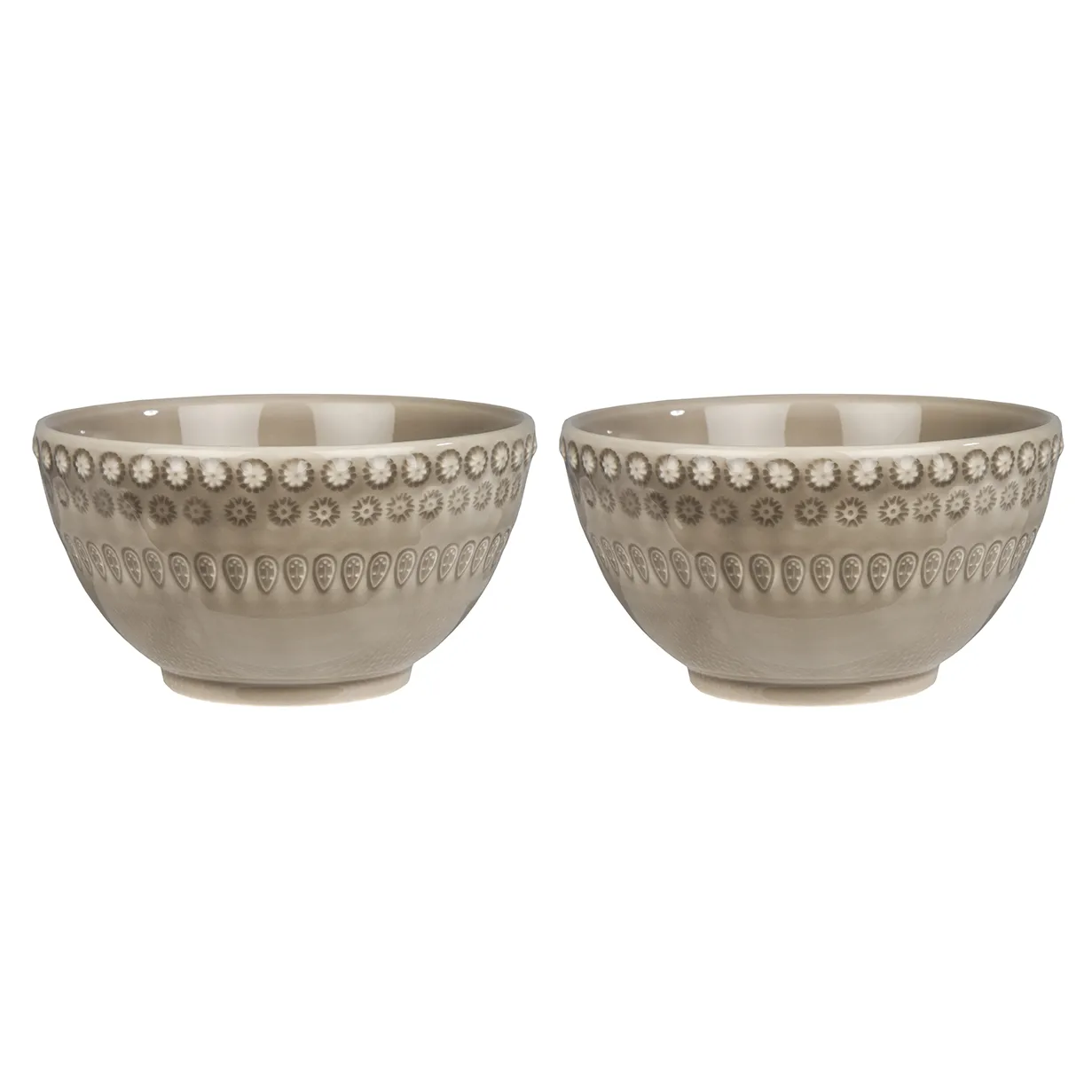 Daisy skål 35 cl 2-pack, Greige (beige) PotteryJo