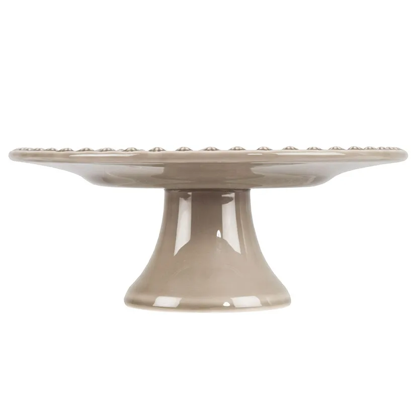 Daisy tårtfat Ø 35 cm, greige PotteryJo