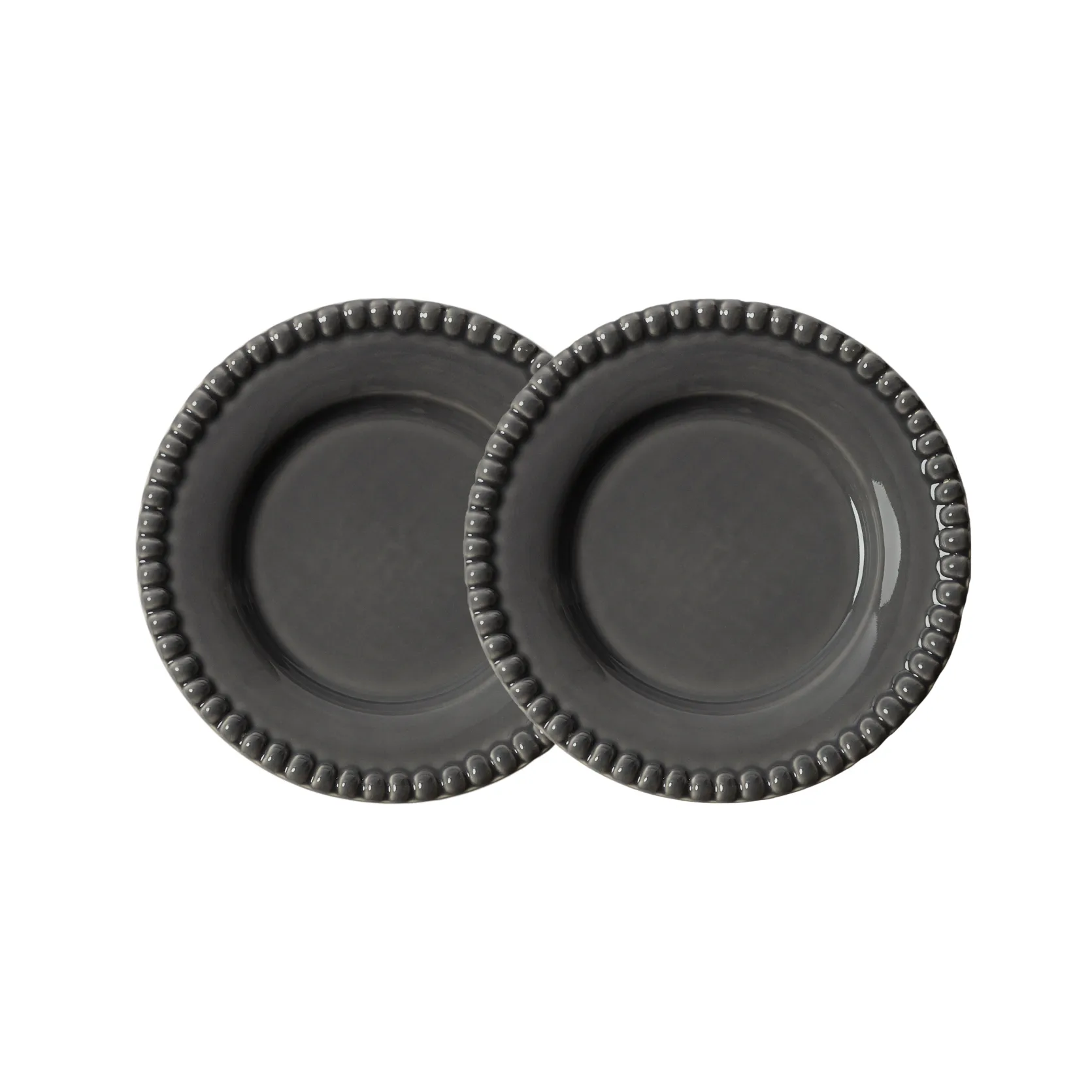 Daria assiett Ø18 cm 2-pack, Clean grey PotteryJo