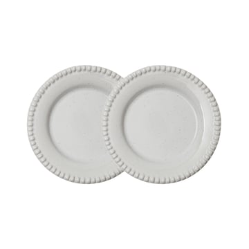 PotteryJo Daria assiett Ø18 cm 2-pack Cotton white shiny