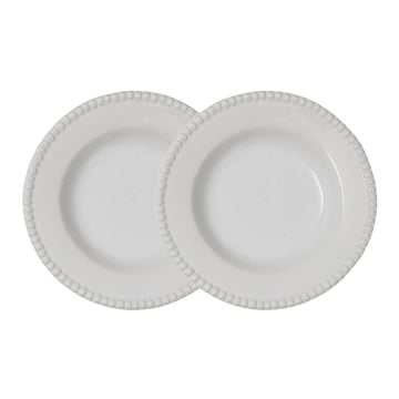 PotteryJo Daria djup tallrik Ø26 cm 2-pack Cotton white shiny