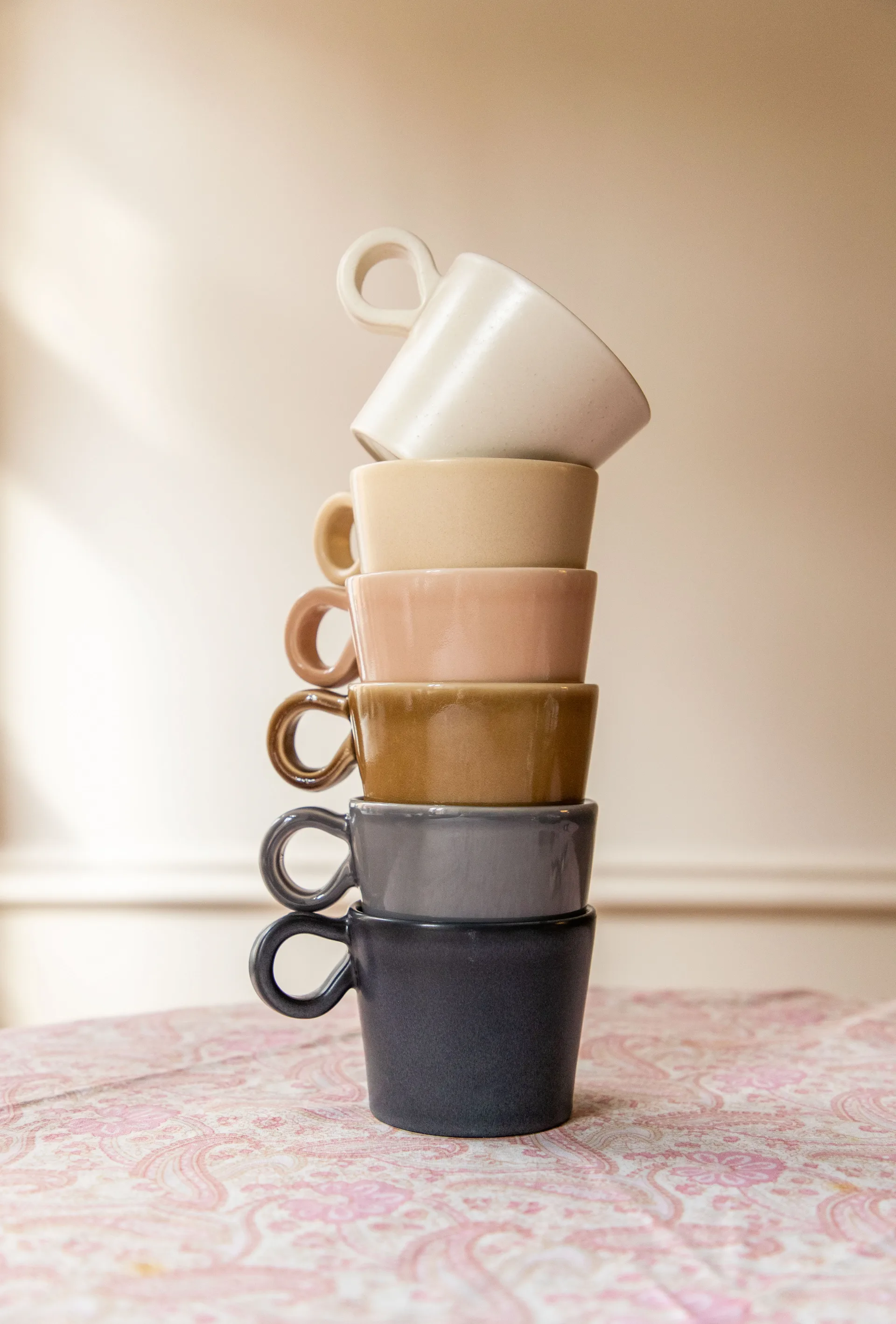 Daria kopp med handtag 2-pack, Cotton white PotteryJo