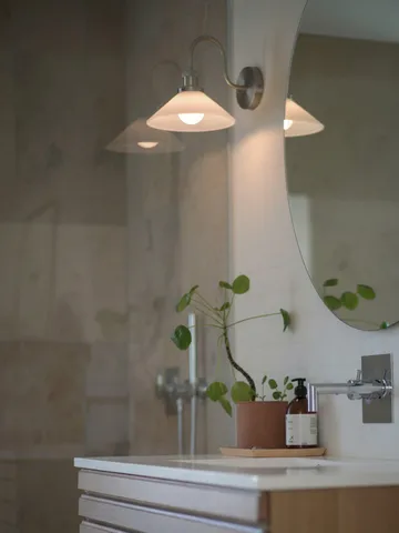 August vägglampa - Opal-krom - PR Home