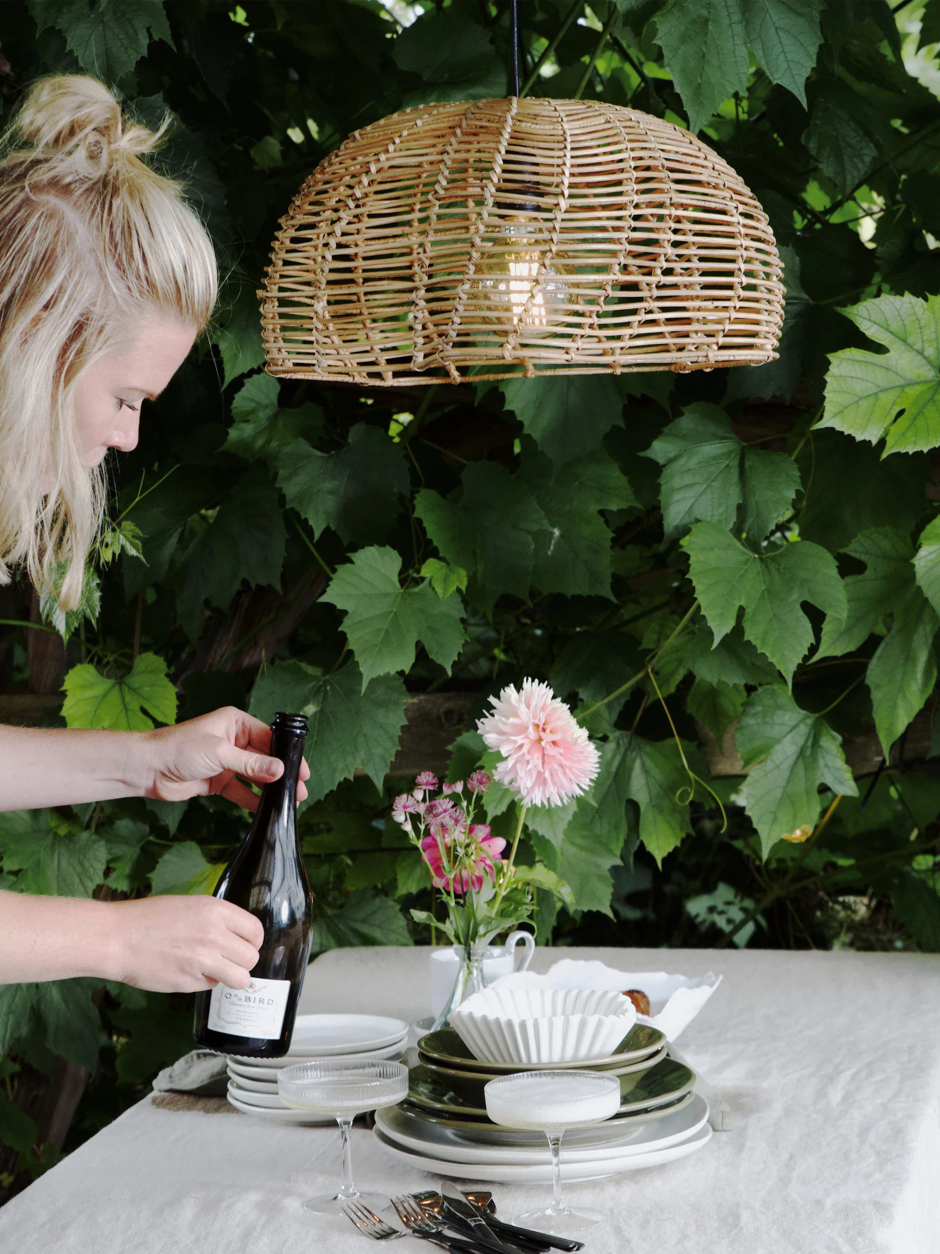 Mayla pendel för utomhusbruk, Natur, Ø43x24 cm PR Home