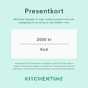 Presentkort Digitalt presentkort 2000 kr