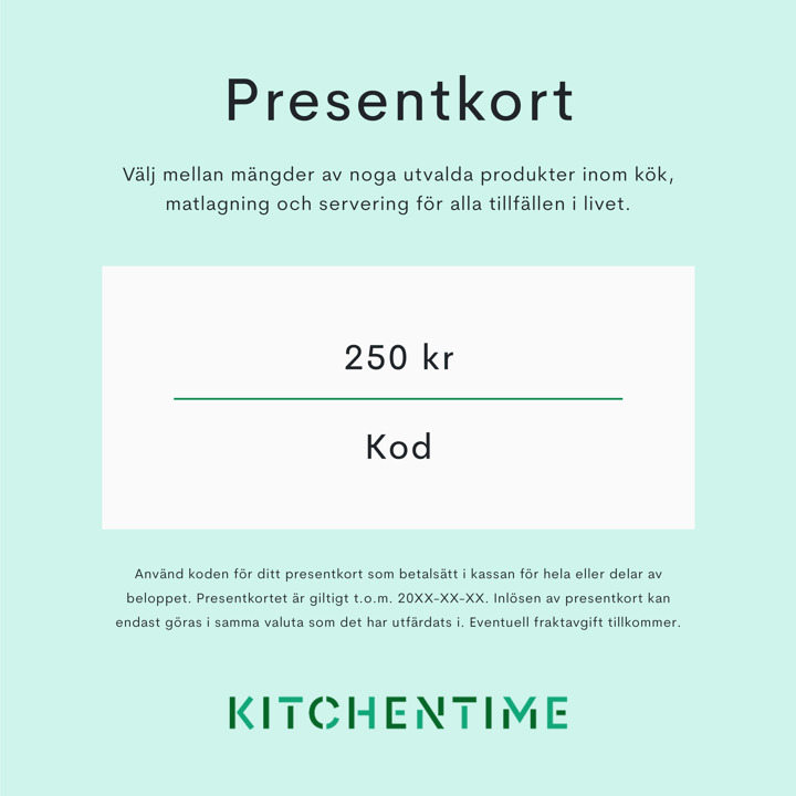 Digitalt presentkort - 250 kr - Presentkort