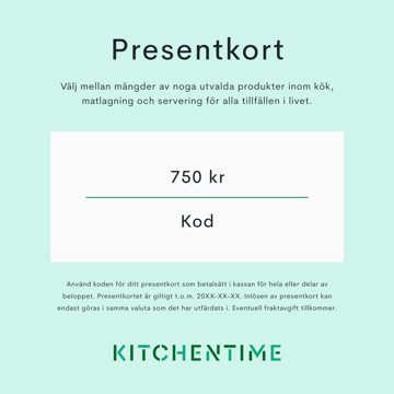 Presentkort Digitalt presentkort 750 kr