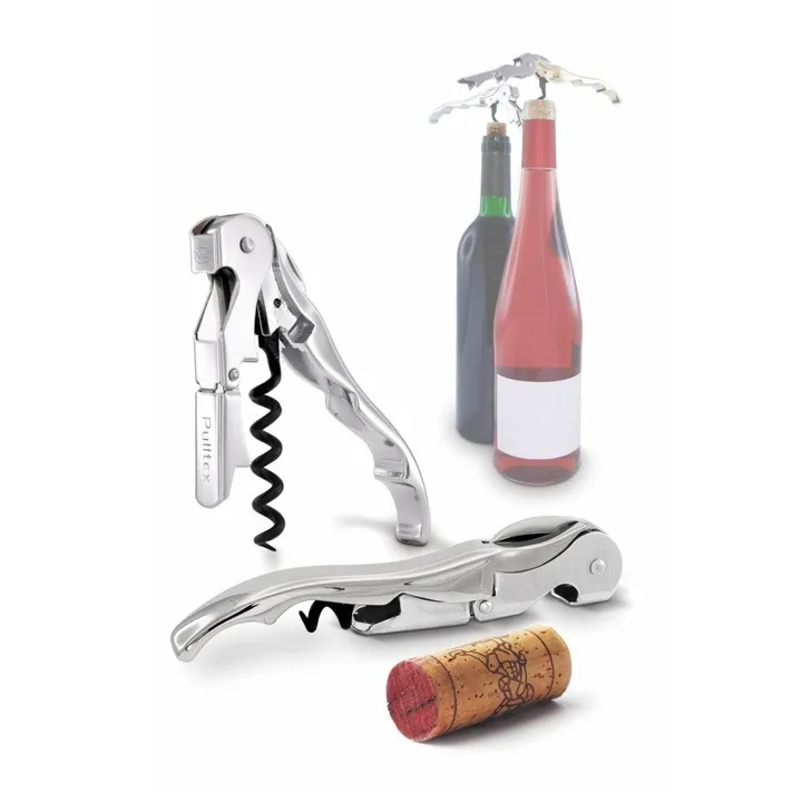 Pulltaps Classic vinöppnare m hölster - Rostfritt stål - Pulltex