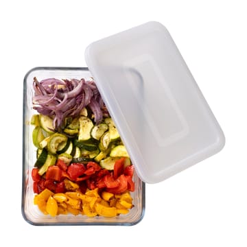 Cook & Freez rektangulärt fat med lock - 24x19x8 cm - Pyrex