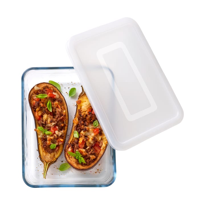 Cook & Freez rektangulärt fat med lock, 27x22x9 cm Pyrex