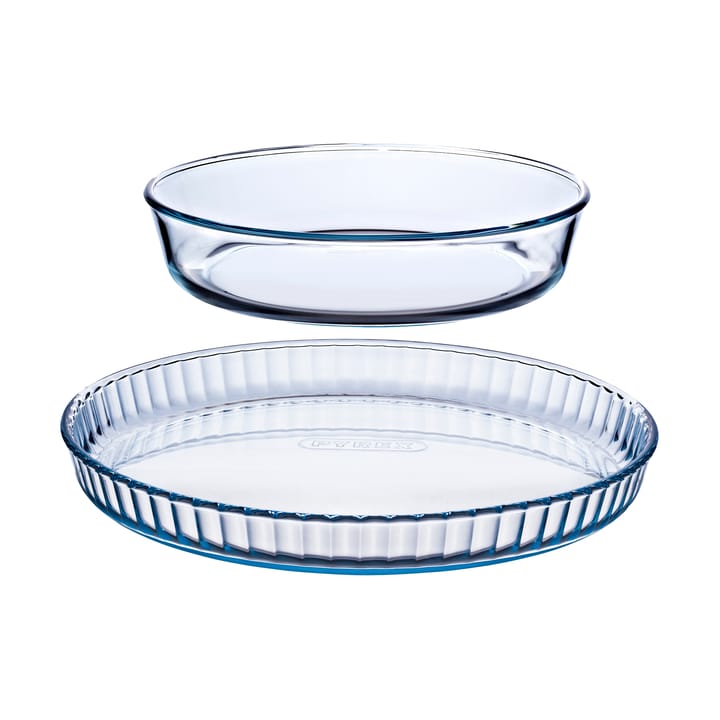 Iconic pajformset borosilikatglas - 2 delar - Pyrex
