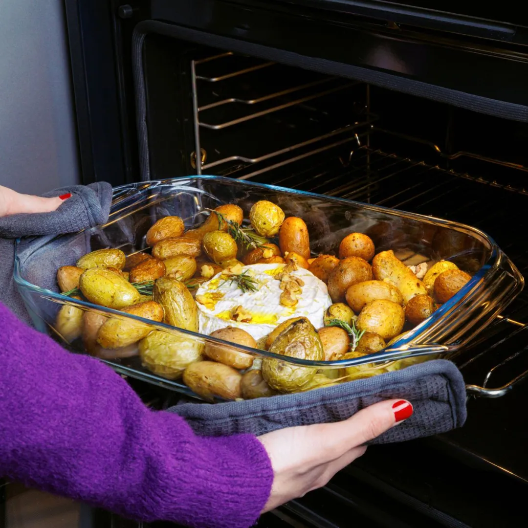 Irresistible rektangulärt fat glas, 39x25 cm Pyrex