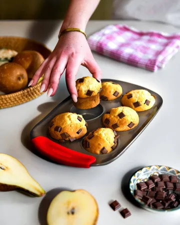 Pyrex Asimetria muffinsform - Silikon, rektangulär, 6 muffins - Pyrex