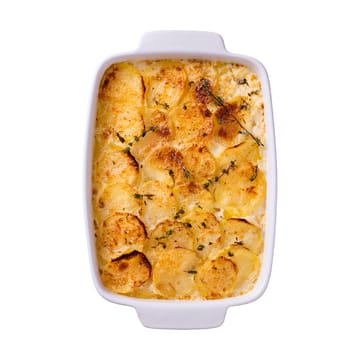 Pyrex rektangulärt fat keramik vit - 35x25 cm - Pyrex