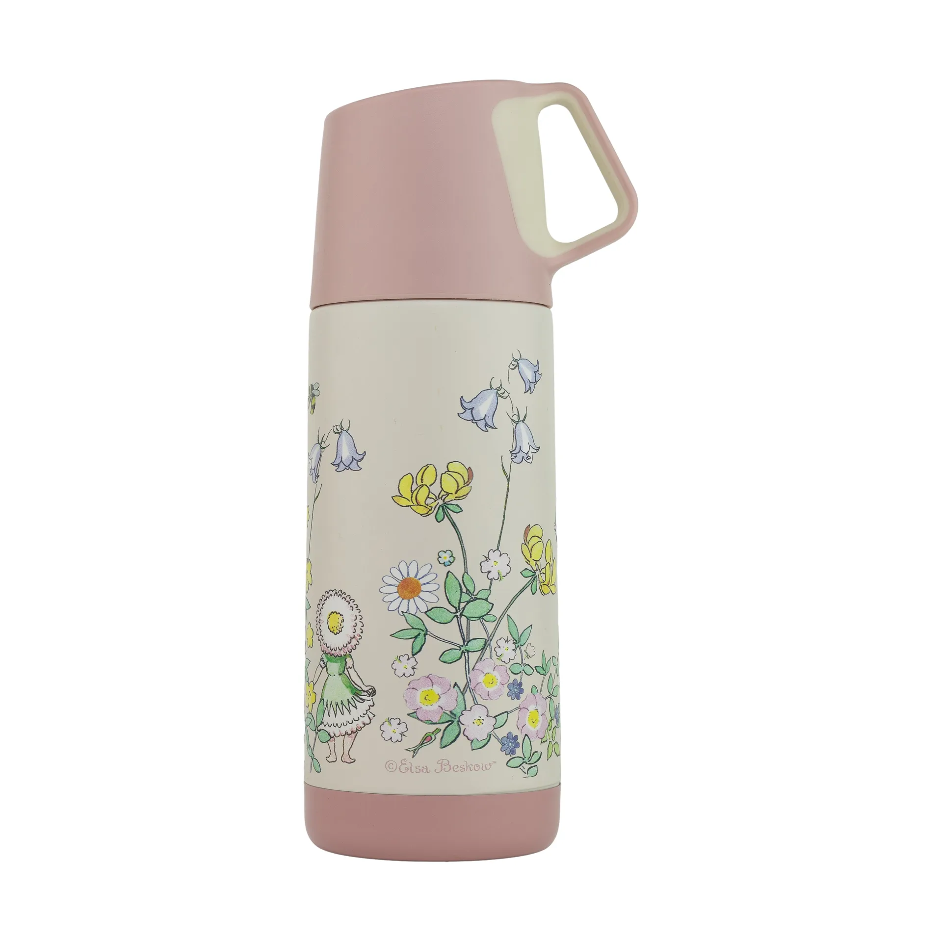 Elsa Beskow Blomsterfesten termos 35 cl, Vit Rätt Start