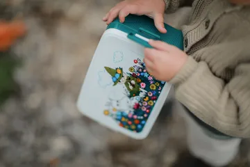 Mumin Äng lunchlåda 12x18,5 cm - Grön - Rätt Start