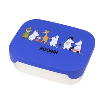 Läs mer om Rätt Start Mumin Familj lunchlåda plåt 13x17 cm Blå