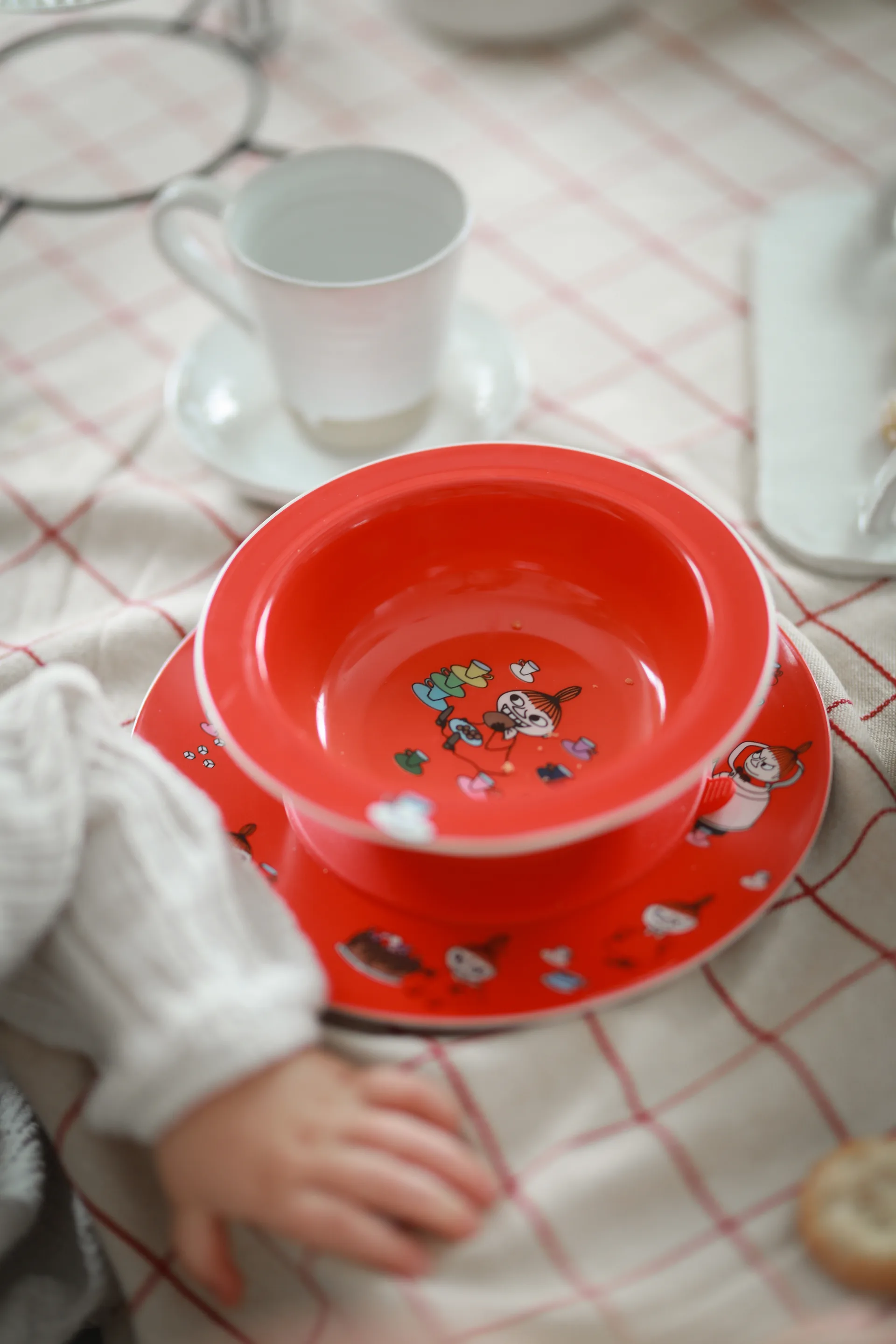 Mumin Lilla My sugkoppstallrik Ø15,5 cm, Röd Rätt Start