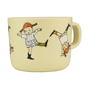 Läs mer om Rätt Start Pippi Cirkus mugg 25 cl Gul