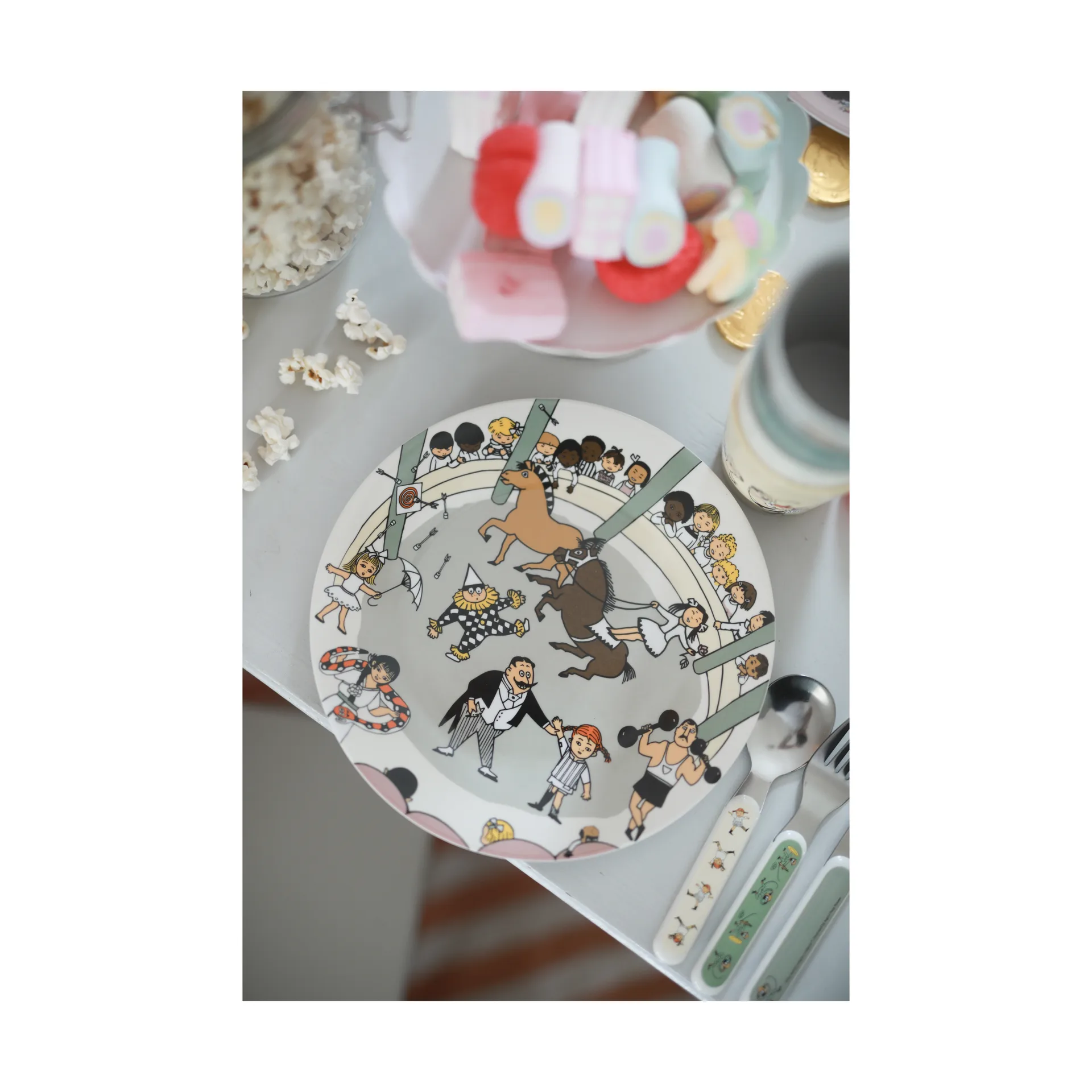 Pippi Cirkus tallrik Ø20 cm, Multi Rätt Start