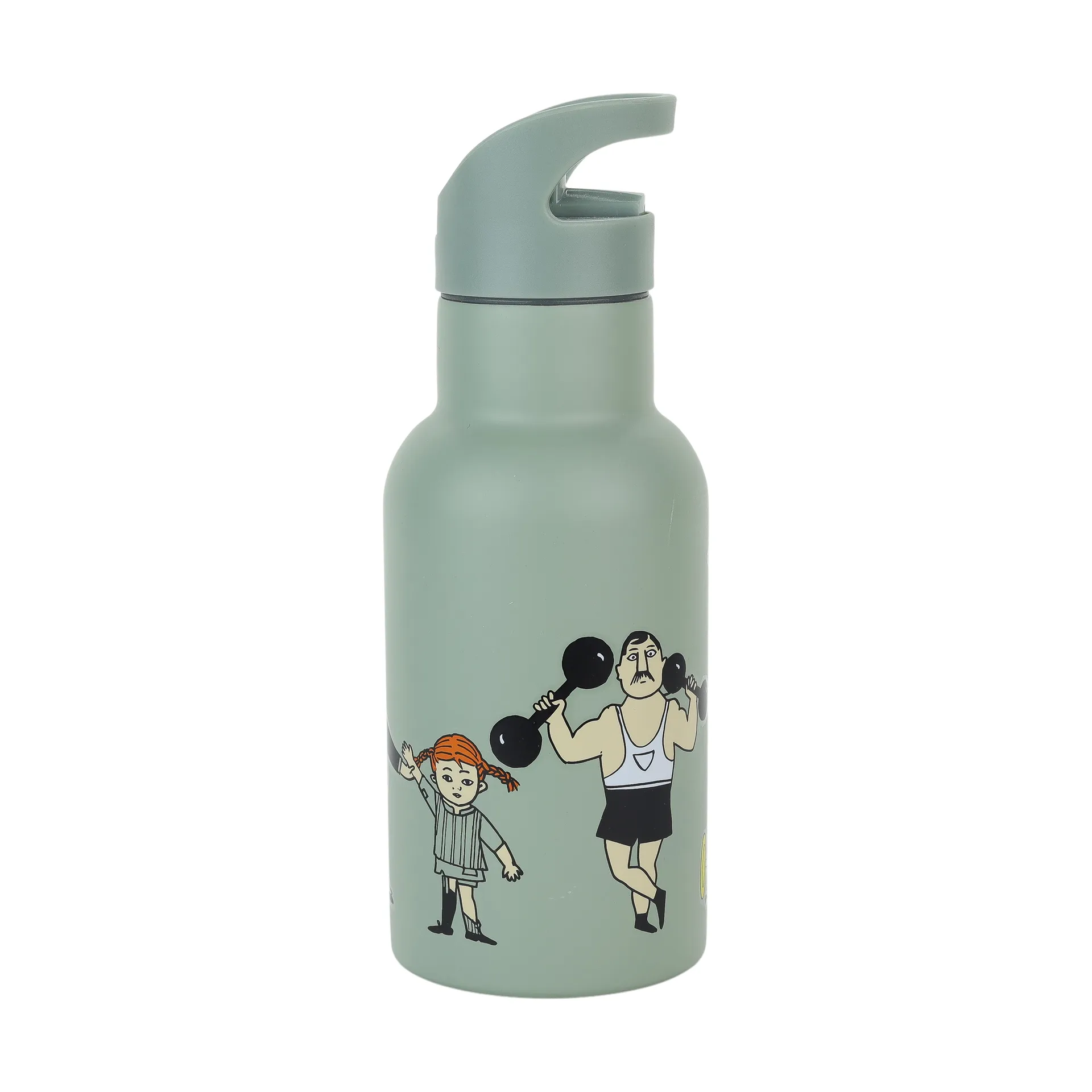 Pippi Cirkus vattenflaska 34 cl, Grön Rätt Start