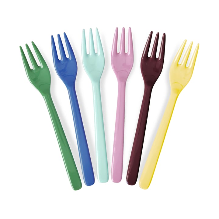 Rice gaffel melamin 6-pack - Show youre true colors - RICE