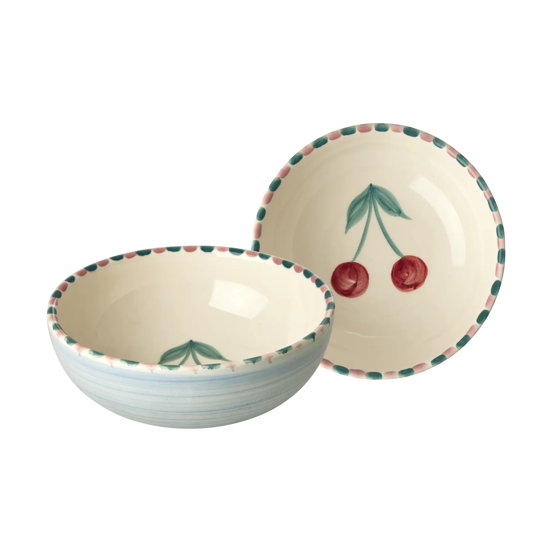 Rice keramikskål 35 cl, Cherry-blue RICE