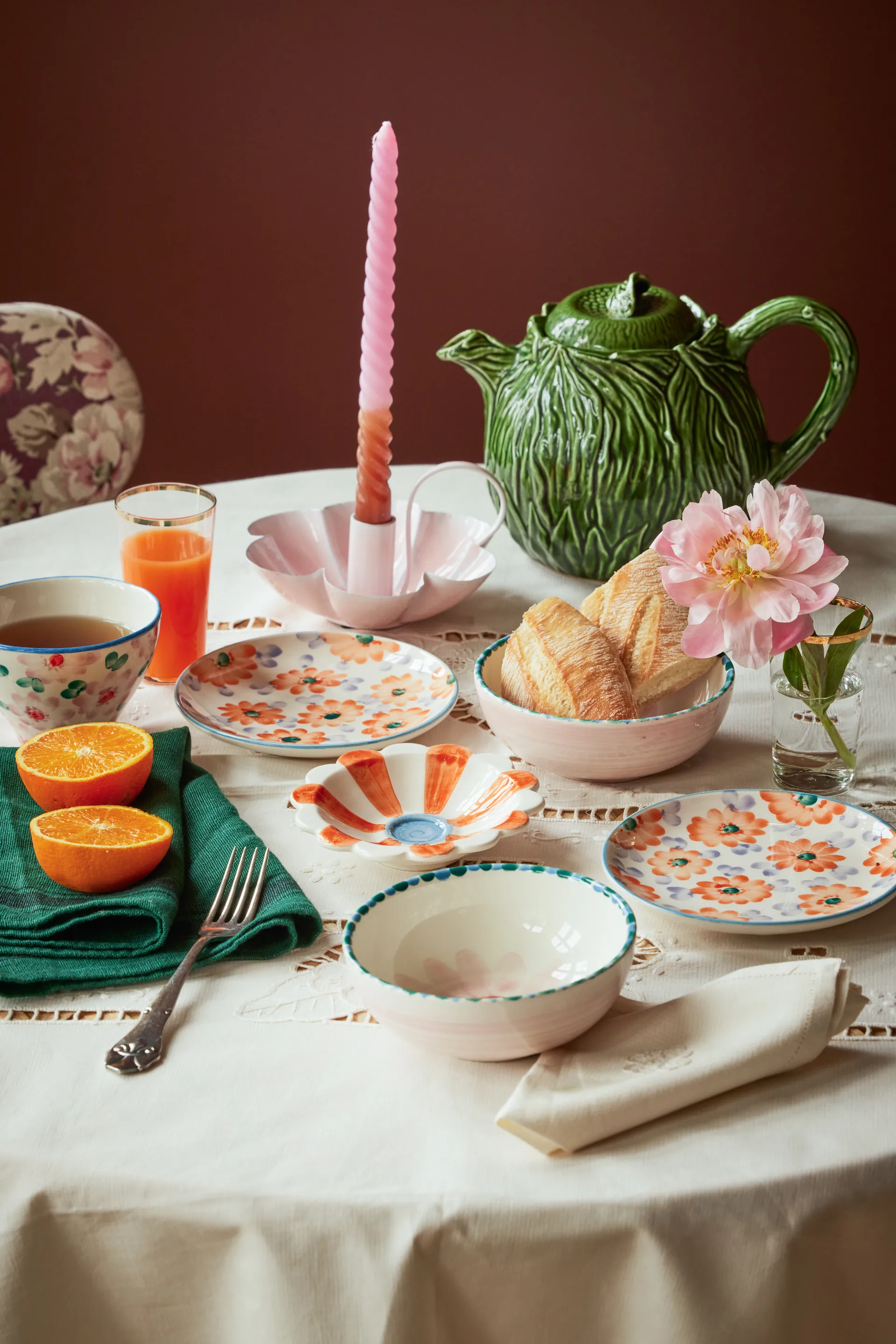 Rice keramisk tekanna 1,6 L, Embossed kale design RICE