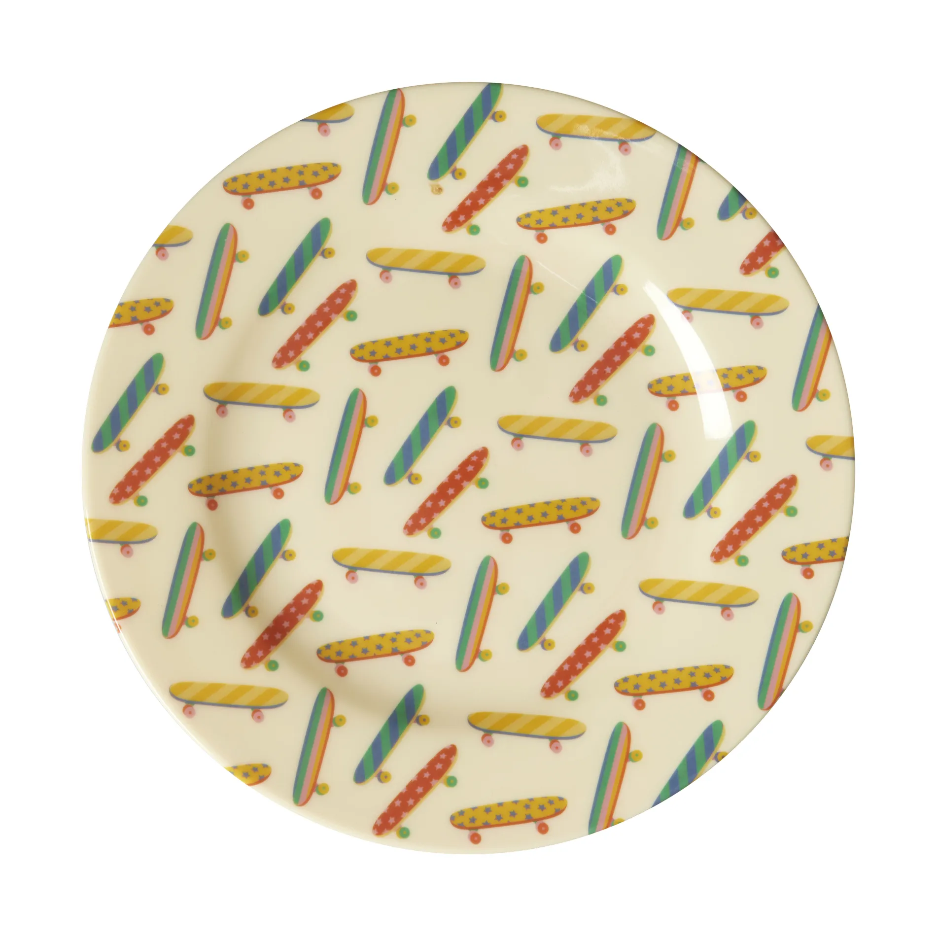 Rice melamin sidotallrik Ø20 cm, Skateboard RICE