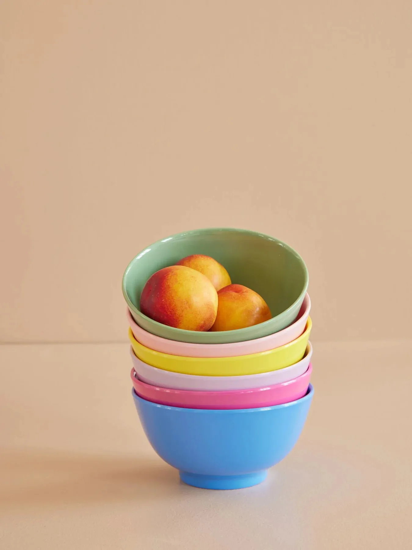 Rice melaminskål medium Ø15 cm 6 delar, Multicolor RICE