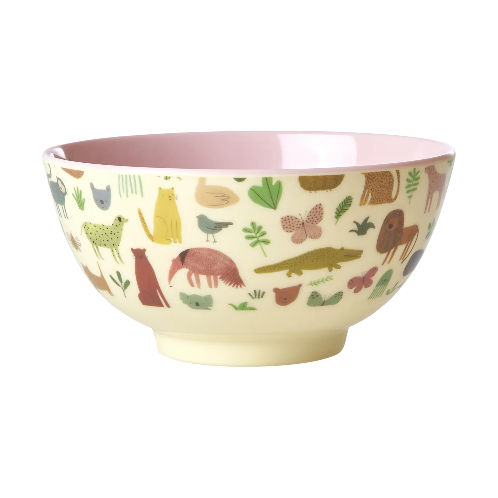 Rice melaminskål medium, Sweet Jungle Print-Soft Pink RICE