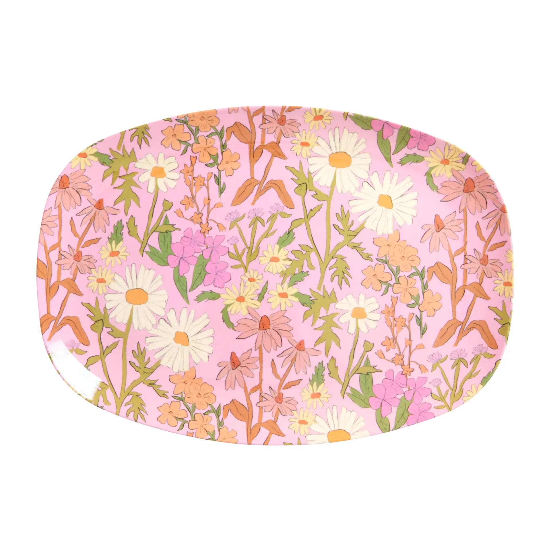 Rice melamintallrik 22x30 cm, Daisy dearest RICE