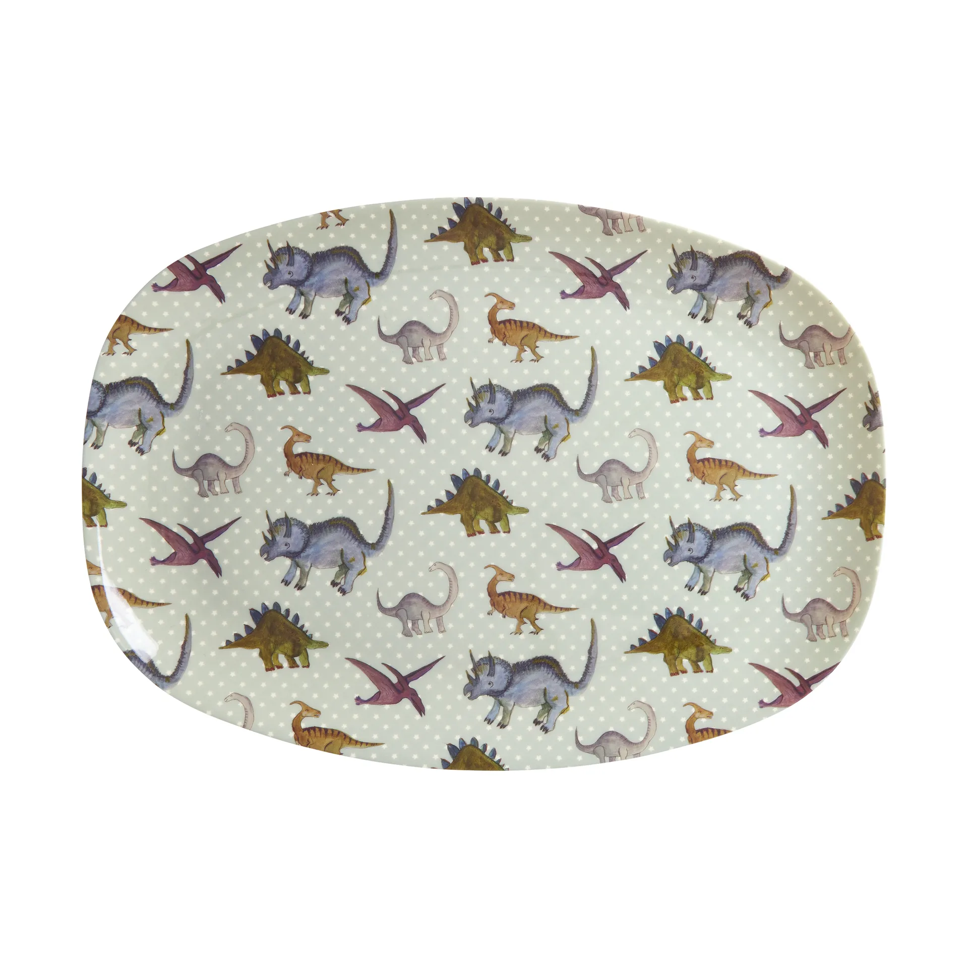 Rice melamintallrik 22x30 cm, New Dino RICE