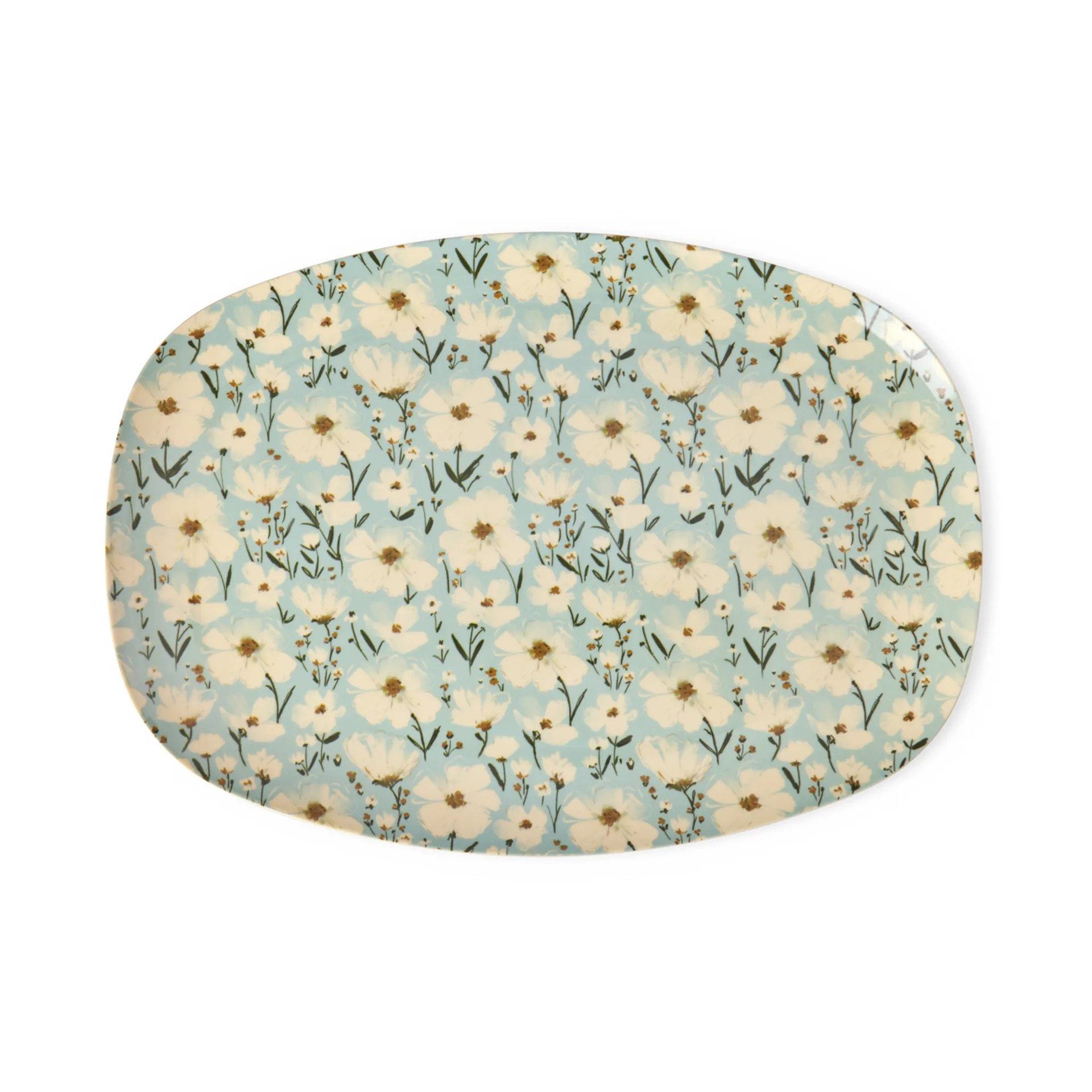 Rice melamintallrik 22x30 cm, Summer bloom RICE