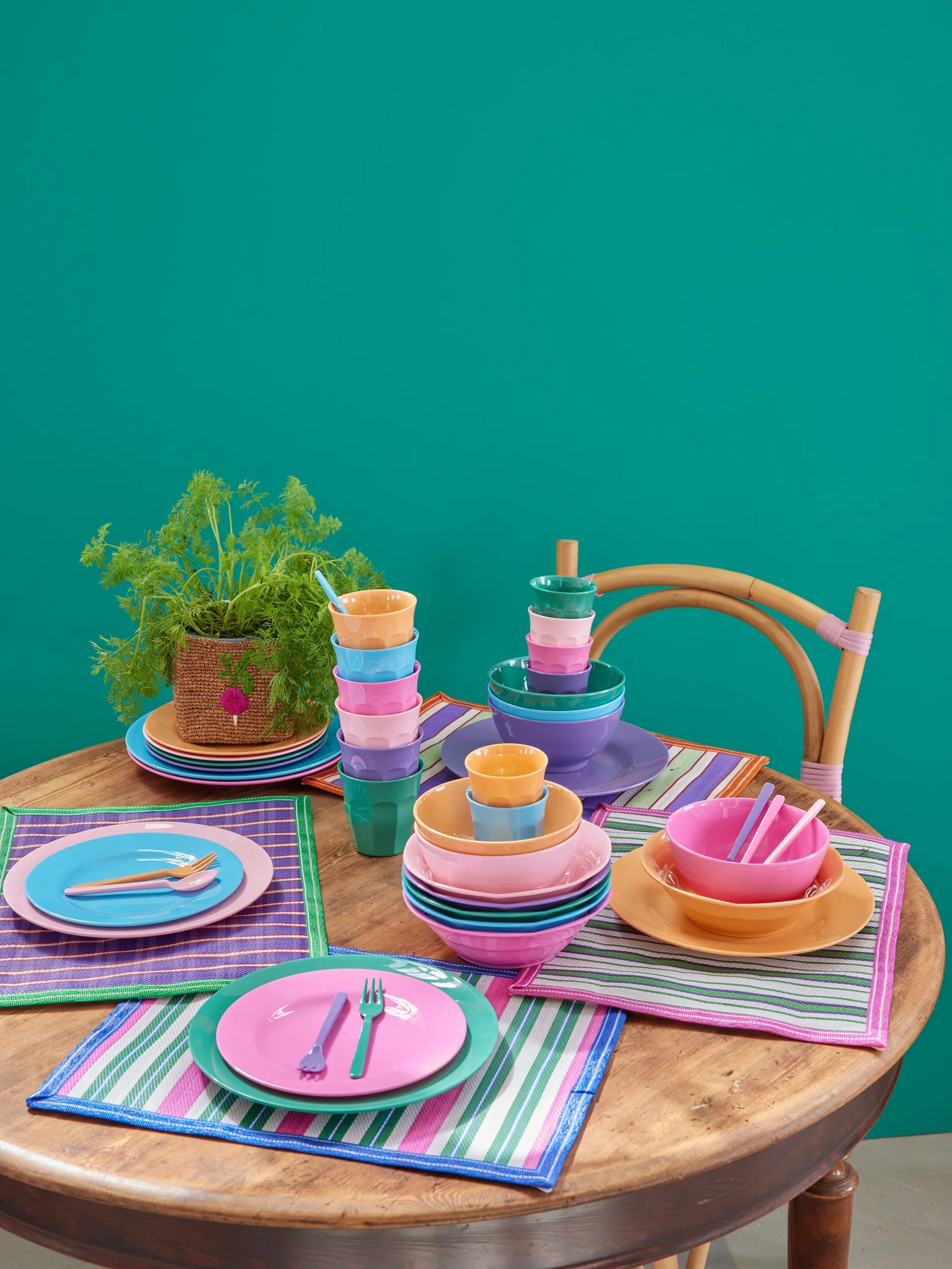 Rice melamintallrik Ø26 cm 6 delar, La Joie de Vivre RICE