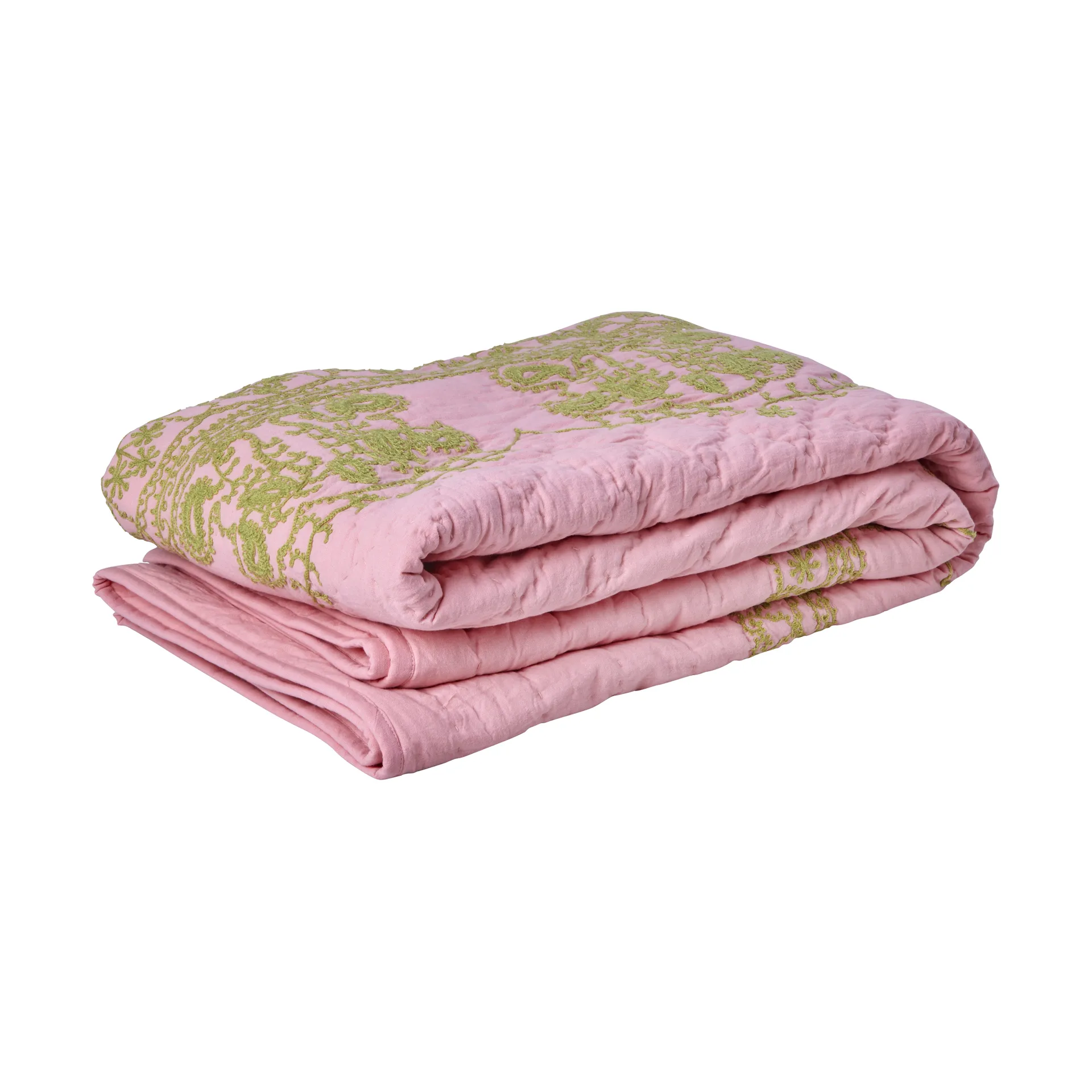Rice quiltad filt 140x200 cm, Soft pink RICE