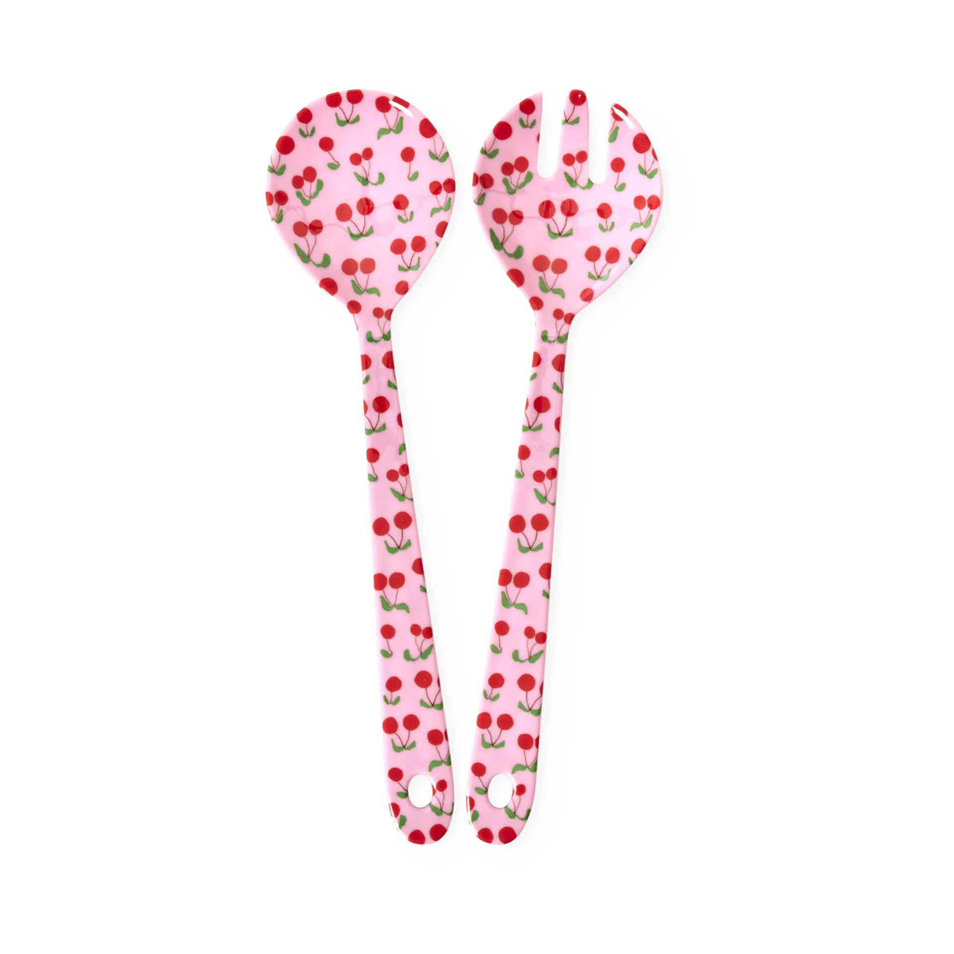 Rice salladsbestick melamin 2 delar, Körsbär RICE