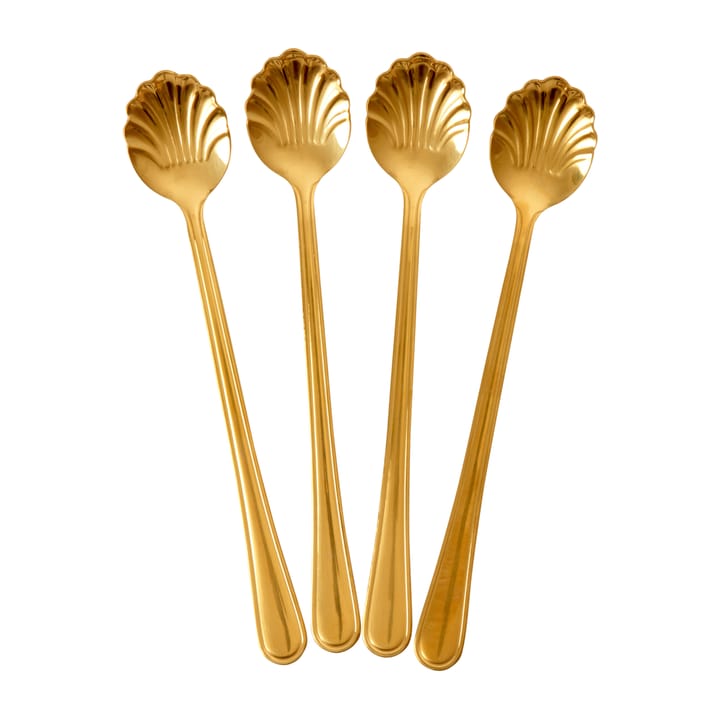 Rice Seashell lattesked 19 cm 4-pack - Gold - RICE