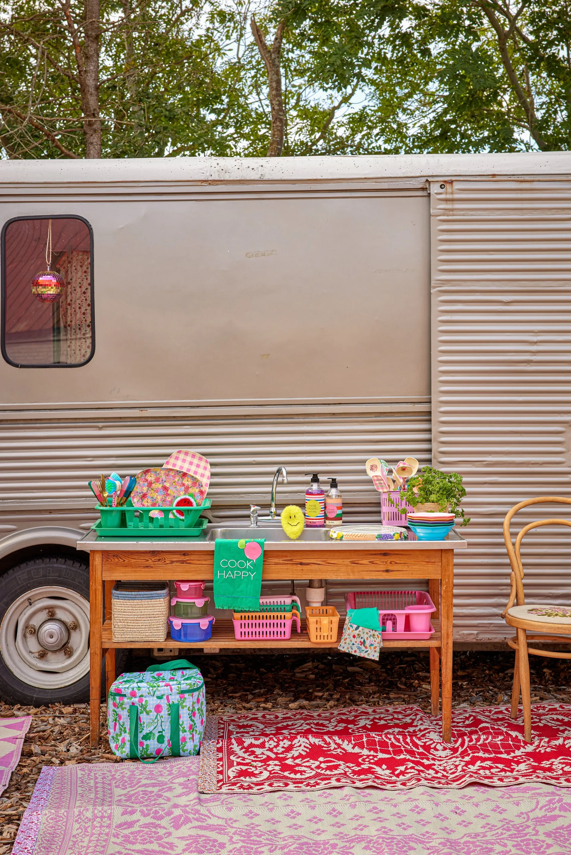 Rice sopptallrik melamin Ø19 cm 6 delar, Multicolor RICE