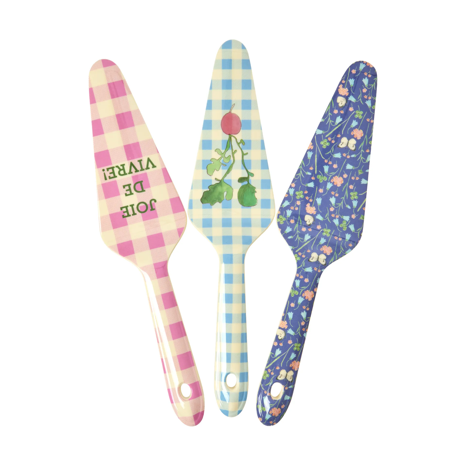 Rice tårtspade melamin 3 delar, Multicolor RICE