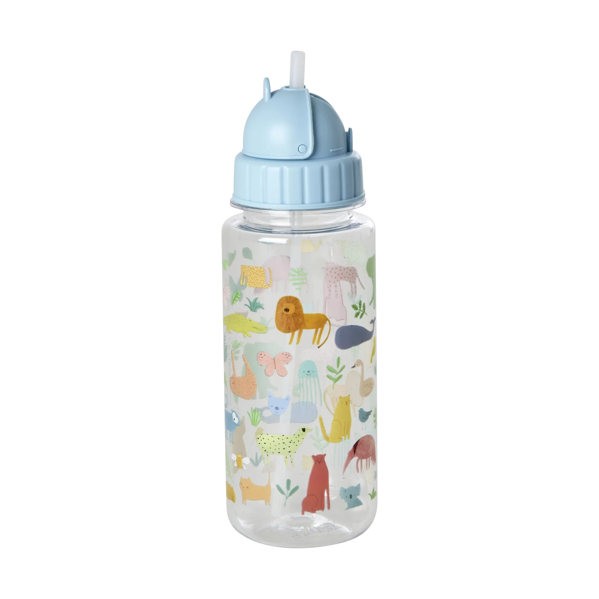 Rice vattenflaska barn 45 cl, Sweet Jungle Print-Soft blue RICE