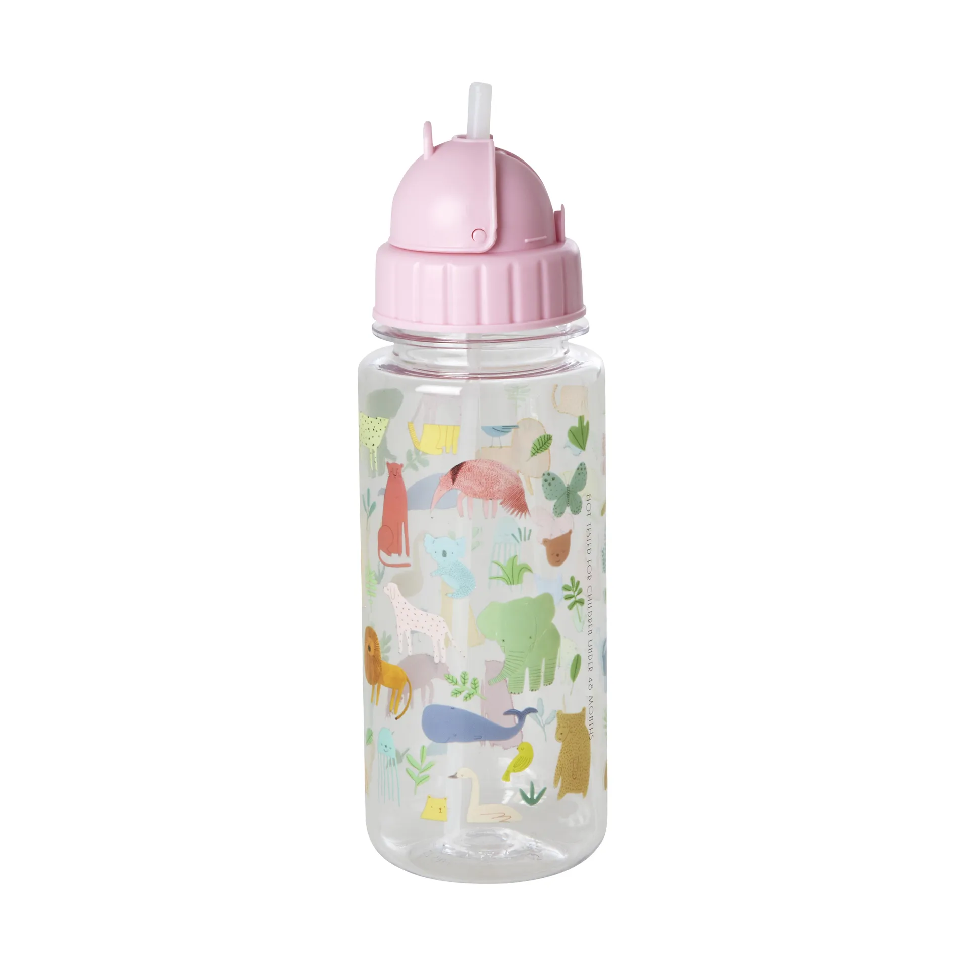 Rice vattenflaska barn 45 cl, Sweet Jungle Print-Soft Pink RICE