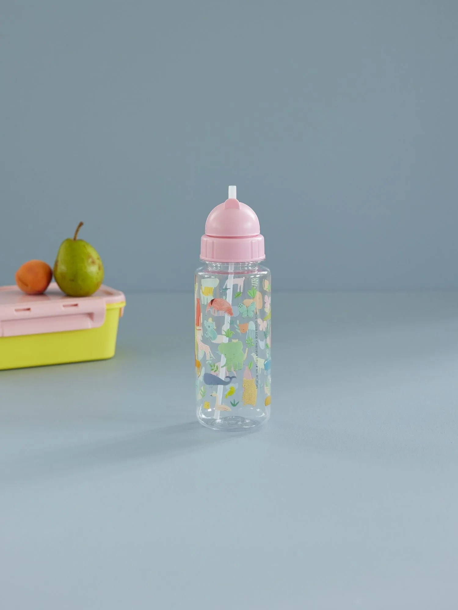 Rice vattenflaska barn 45 cl, Sweet Jungle Print-Soft Pink RICE