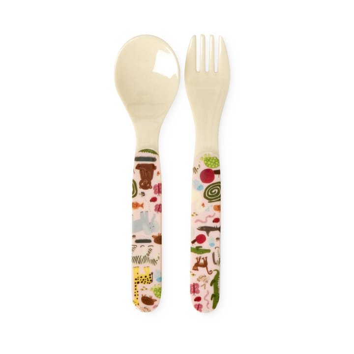 Rice wildlife barnbestick 2 delar, Pink RICE