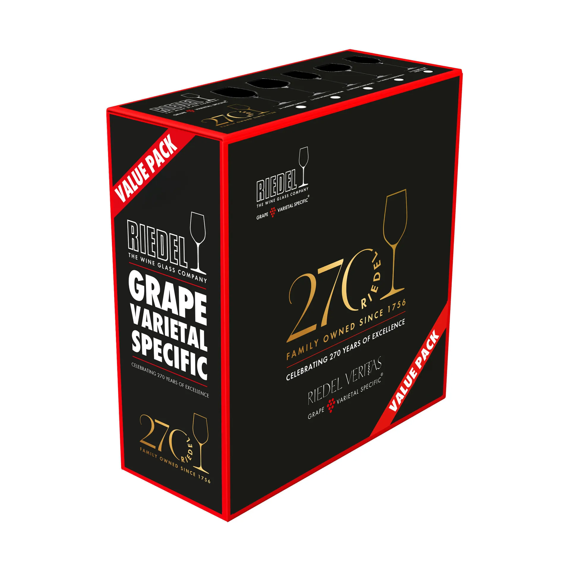 Veritas Old World Pinot Noir vinglas 73,8 cl, 270-årsjubileum, 2-pack Riedel