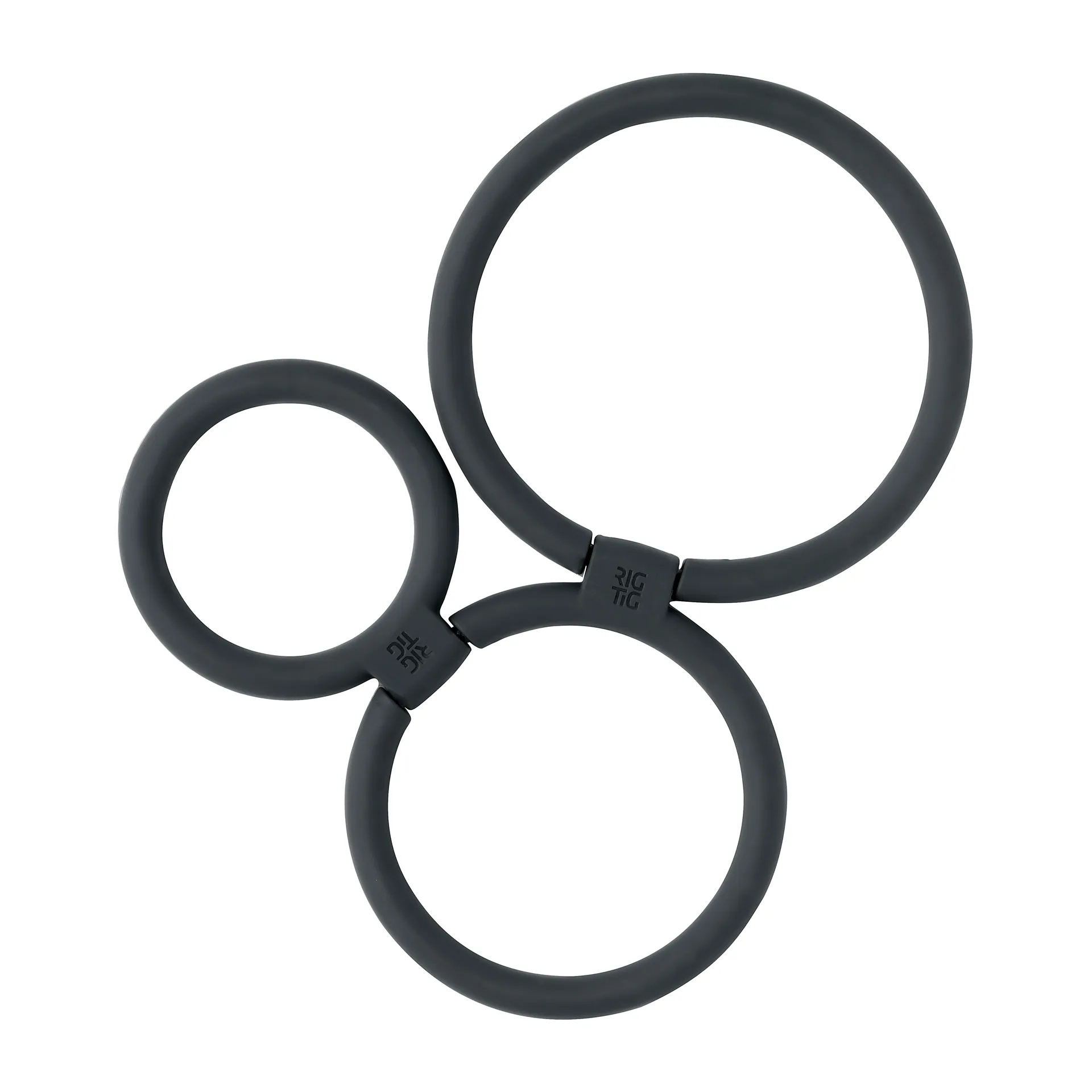 CIRCLES grytunderlägg Ø13 cm, Svart RIG-TIG