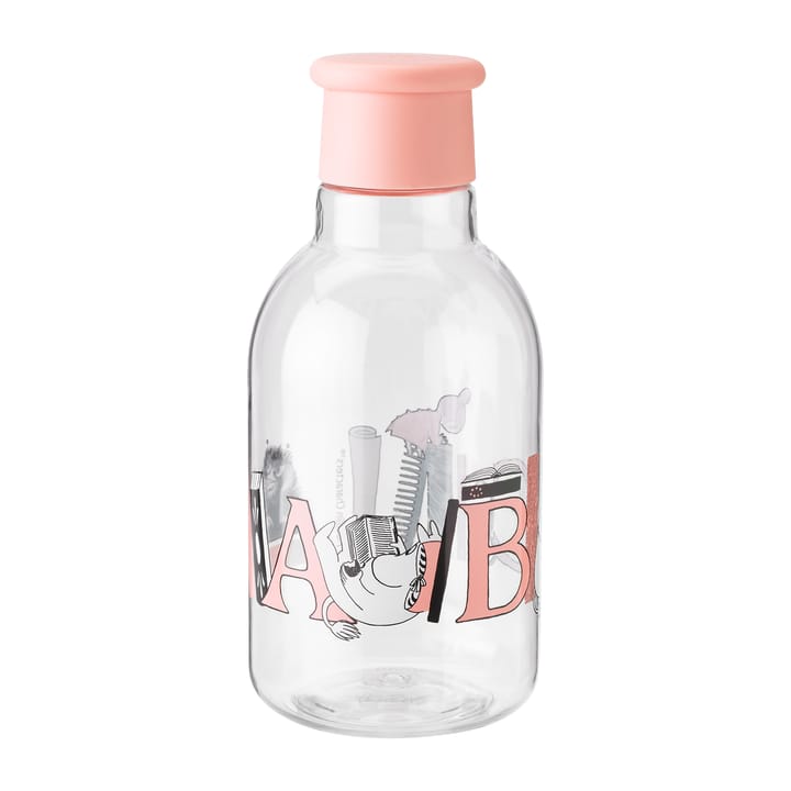 DRINK-IT Moomin ABC vattenflaska 0,5 liter - Salmon - RIG-TIG