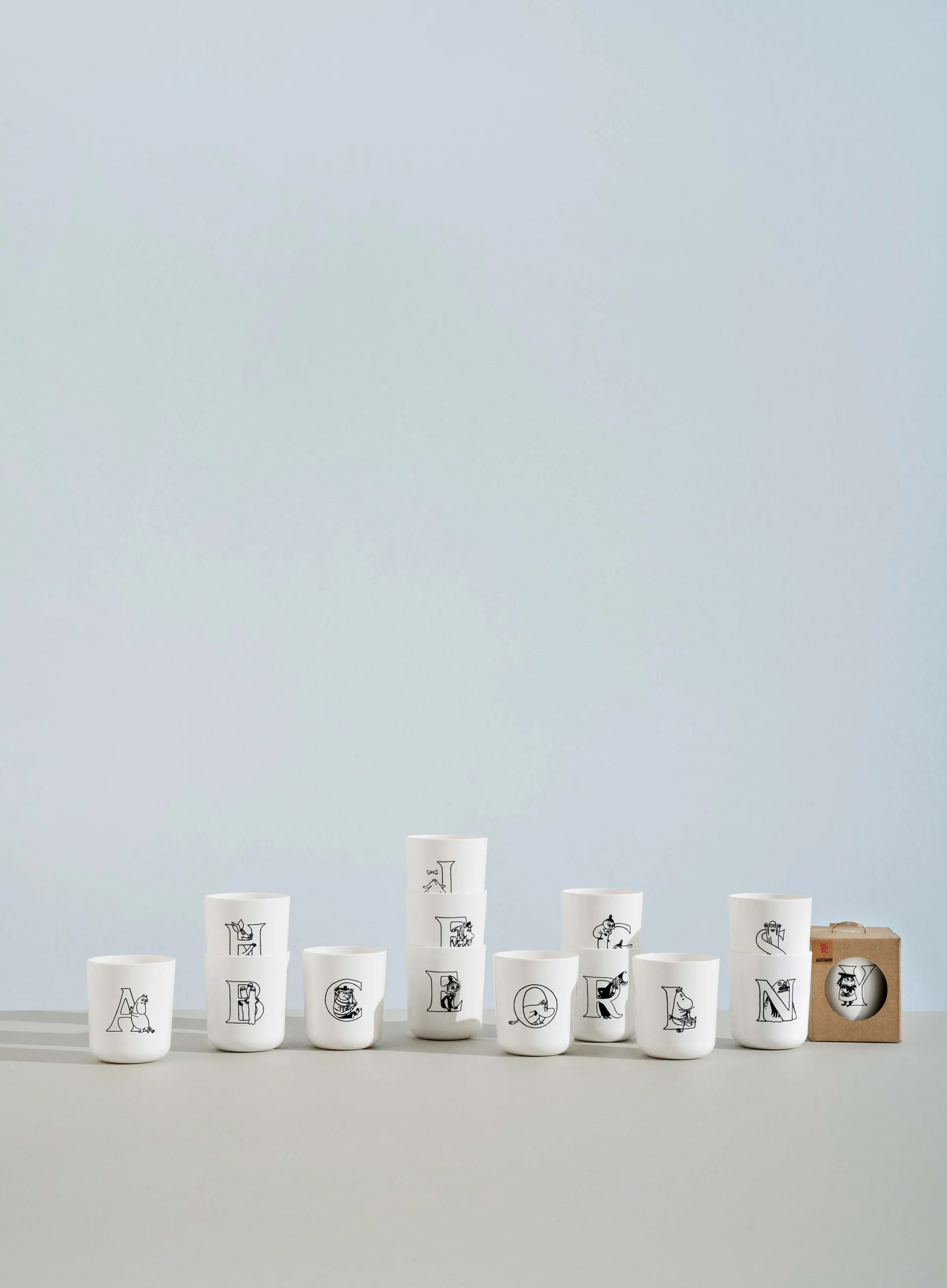 Moomin ABC mugg 20 cl, U RIG-TIG
