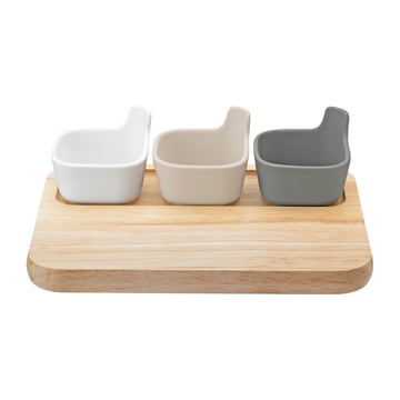 Läs mer om RIG-TIG TAPAS serveringsset Vit-beige-grå